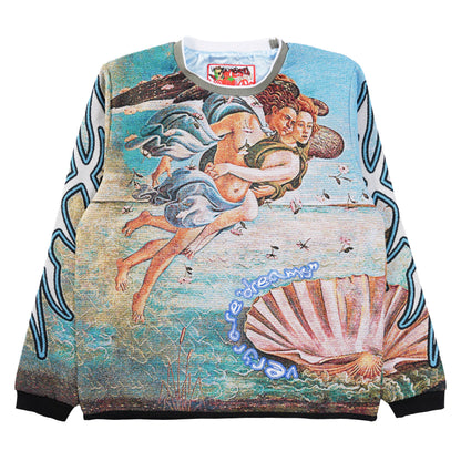 Veryrare by Raf Reyes Birth of Venus Botticelli Long Sleeve Sweater
