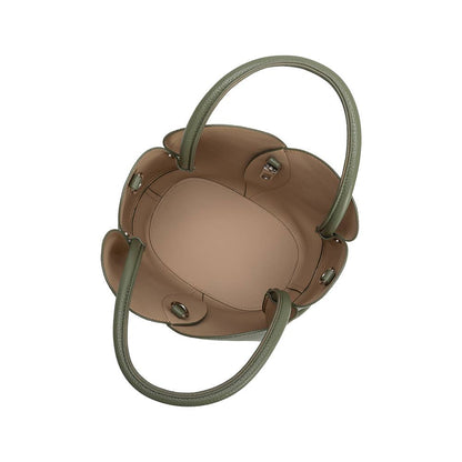 Melie Bianco Tulip Moss Recycled Vegan Leather Top Handle Bag