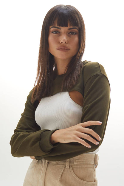 Crescent Harris Cropped Sweatshirt