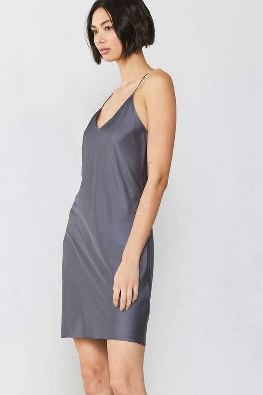 Current Air 100% Silk Slip Mini Dress