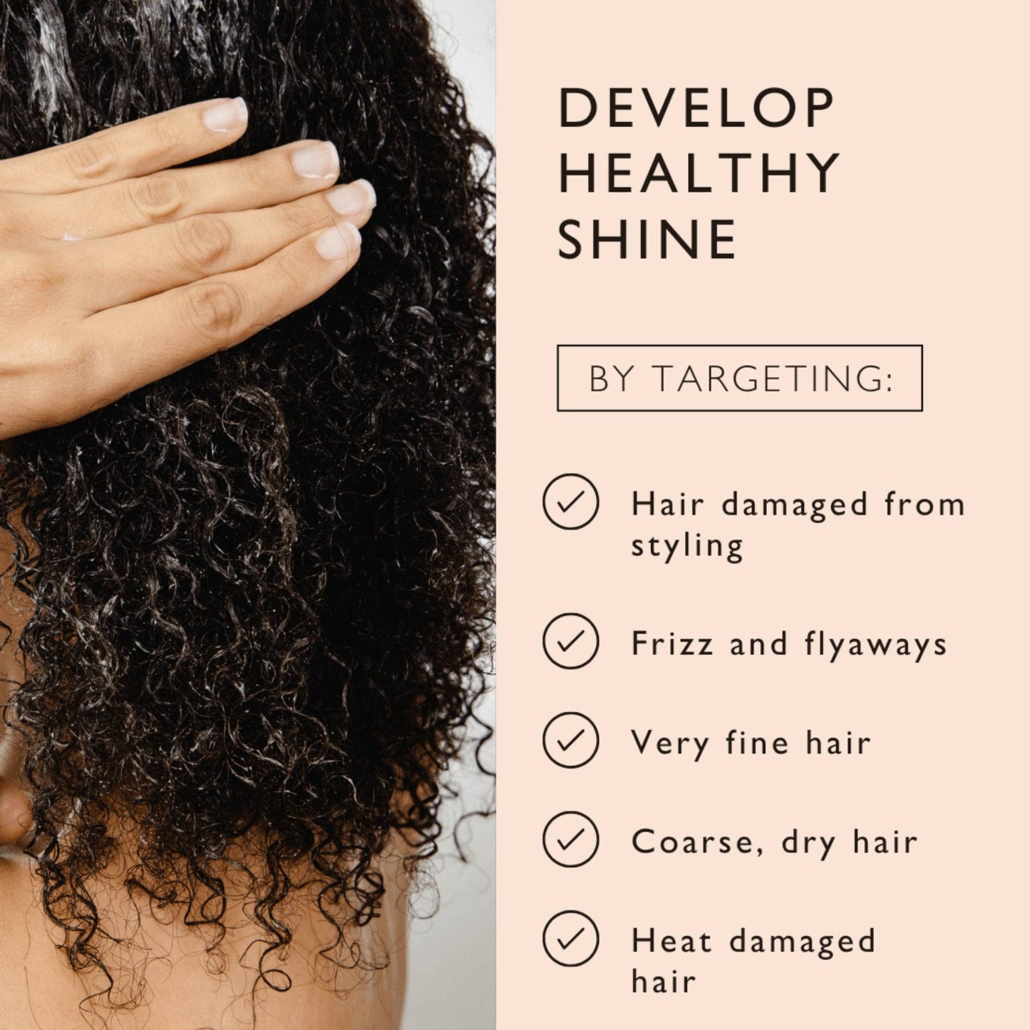 UpCircle Vegan Hair Serum Upcycled Fermented Rice Water Heat Protect