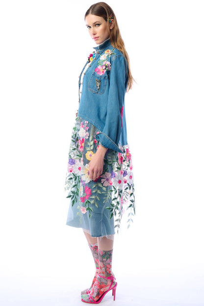 Aratta Celine Maxi Shirt | Floral Button Down | Floral Shirt Dress