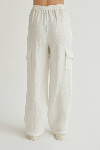 Crescent Julez Linen Cargo Trousers