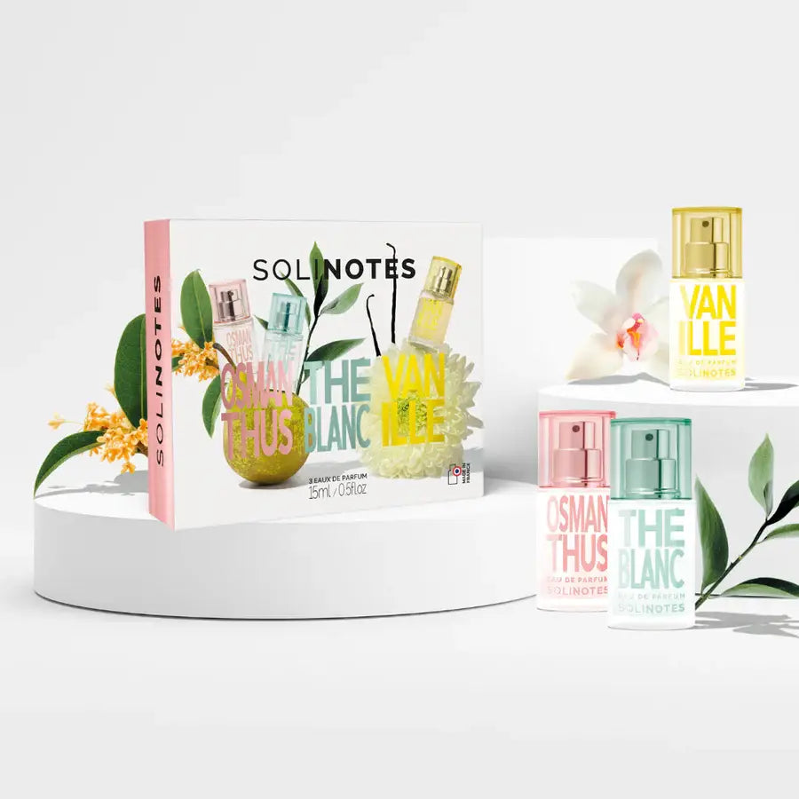 Solinotes Minis Feel Good Eau De Parfum Discovery Set -Osmanthus, White Tea, Vanilla