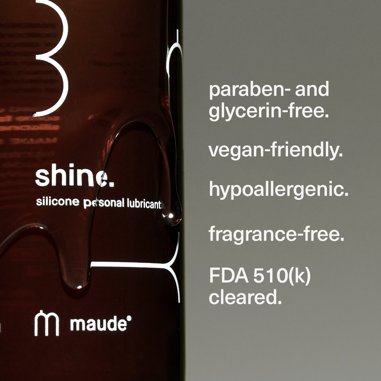Maude Shine Silicone Personal Lubricant 4 oz