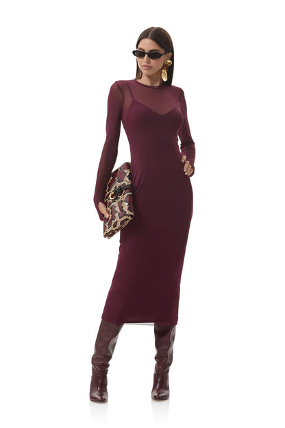 AFRM Ashland Midi Dress - Fig