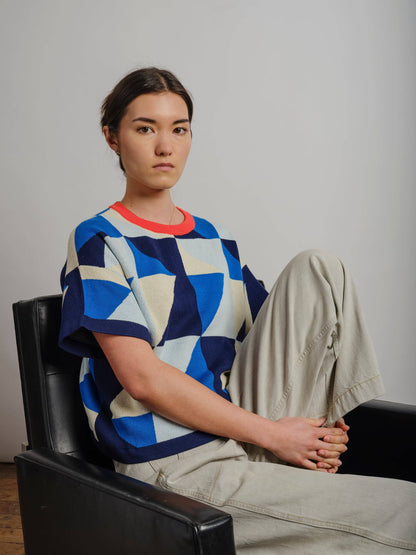 The Endery Calder Sweater Tee in the Jacaranda Palette
