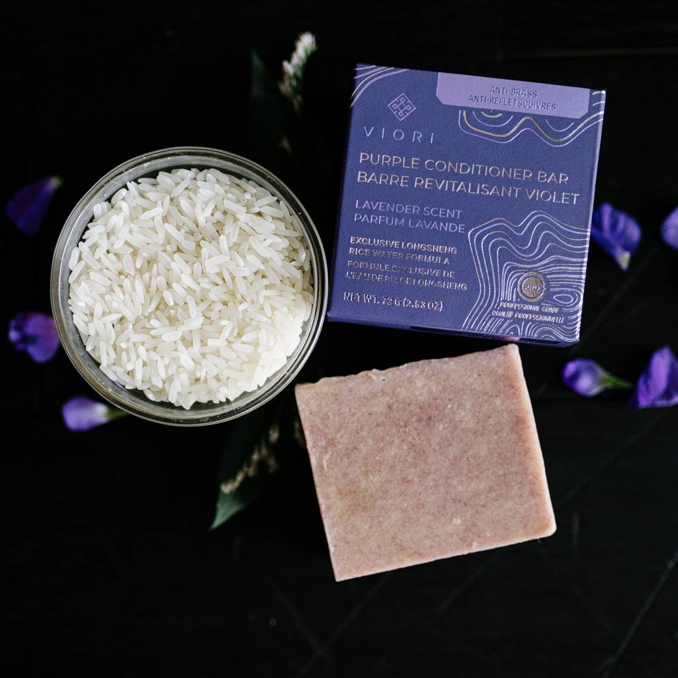 Rice Water Conditioner Bar | Purple Toning | All Hair