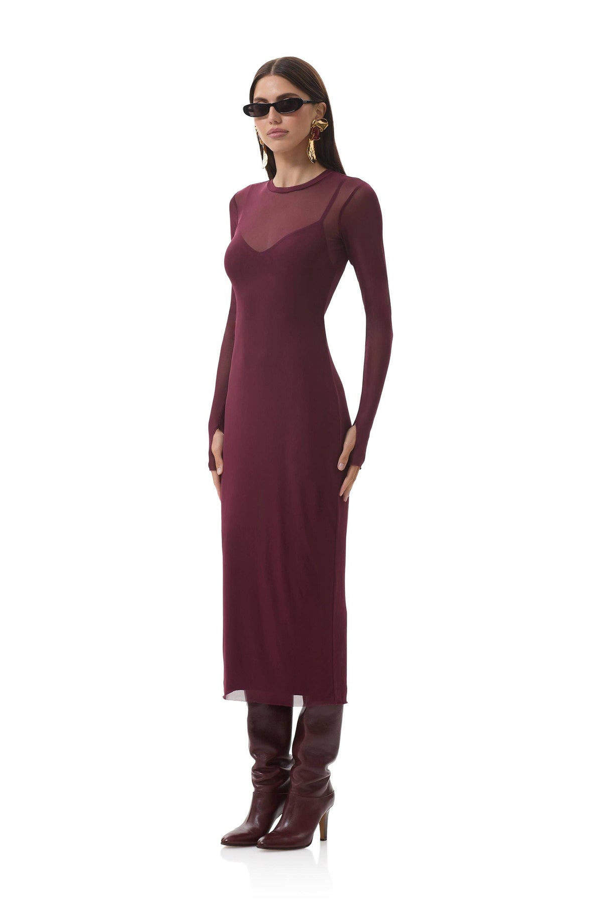 AFRM Ashland Midi Dress - Fig