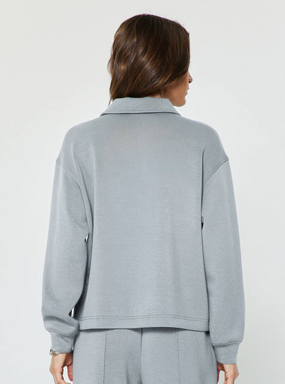 Current Air Collared Half-Zip Pullover Sweatshirt