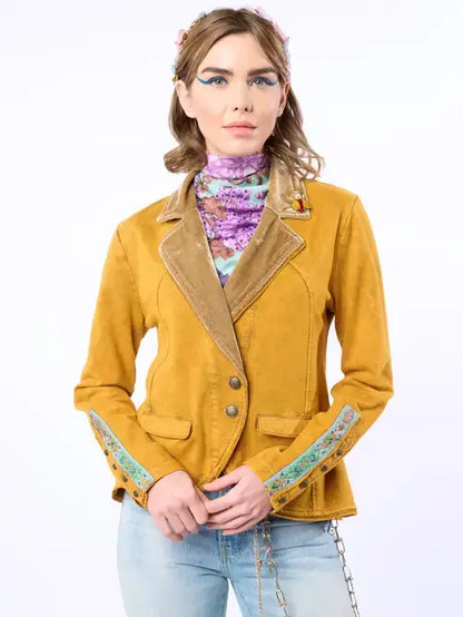 Aratta Colonel French Terry Knitted Blazer Jacket