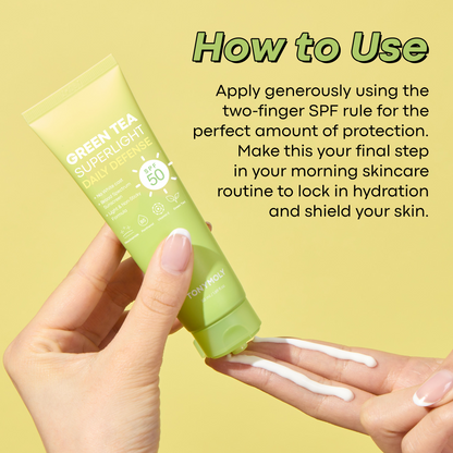 Tonymoly Green Tea Superlight Daily Defense 50 SPF Sunscreen