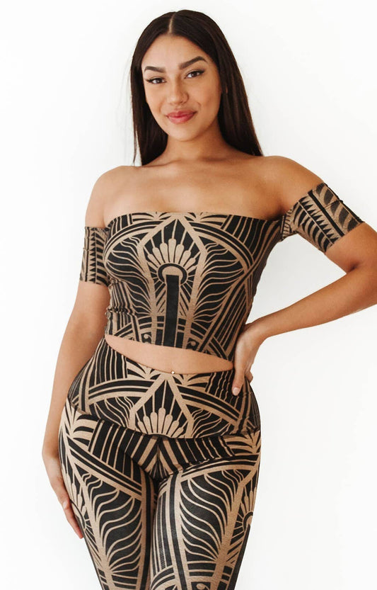 Off The Shoulder Bandeau in Elegant Empire