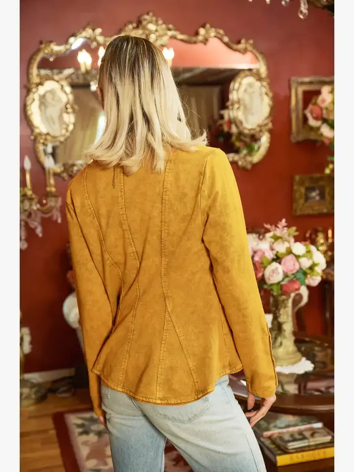 Aratta Colonel French Terry Knitted Blazer Jacket