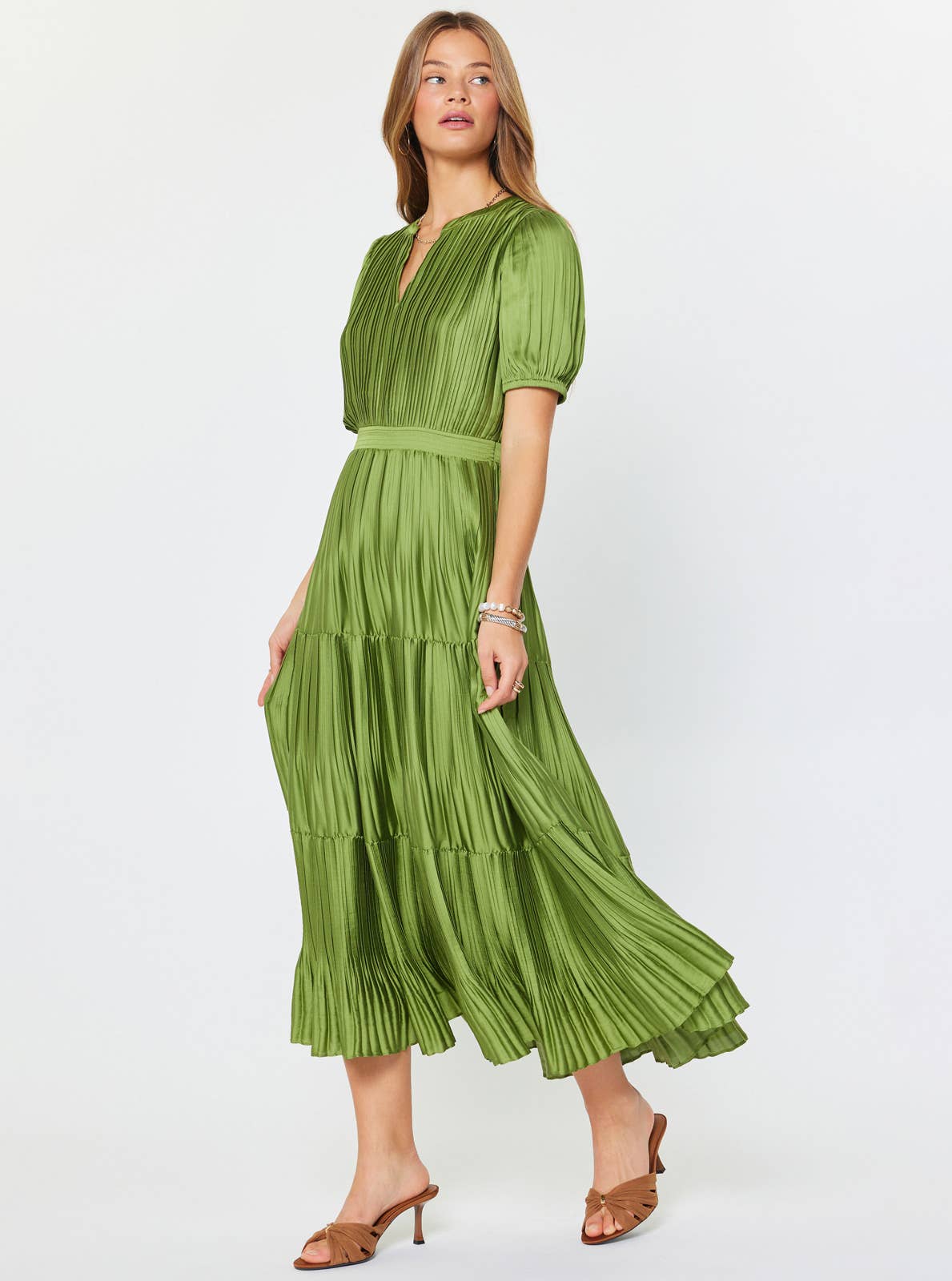 Current Air Pleated Maxi Dress