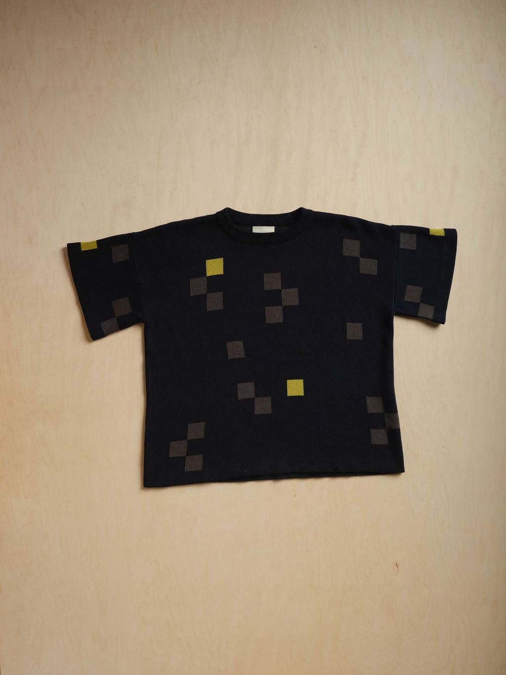 The Endery Albers Short Sleeve Sweater Tee in Atlantic Palette