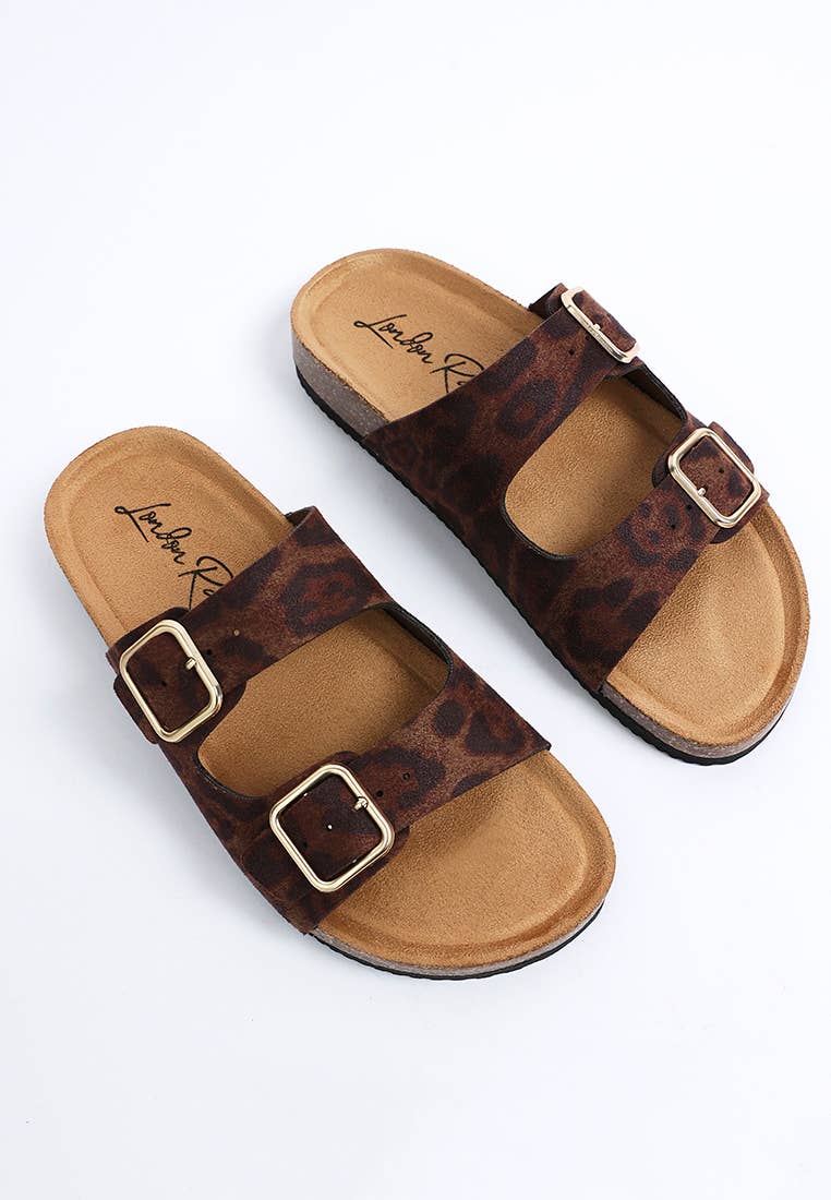 London Rag Gloriosa The Double Strap Slide Sandals