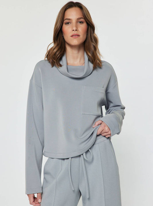 Current Air Cowl Neck Pullover Sweatshirt