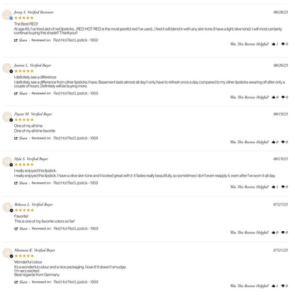 Red Hot Red Lipstick