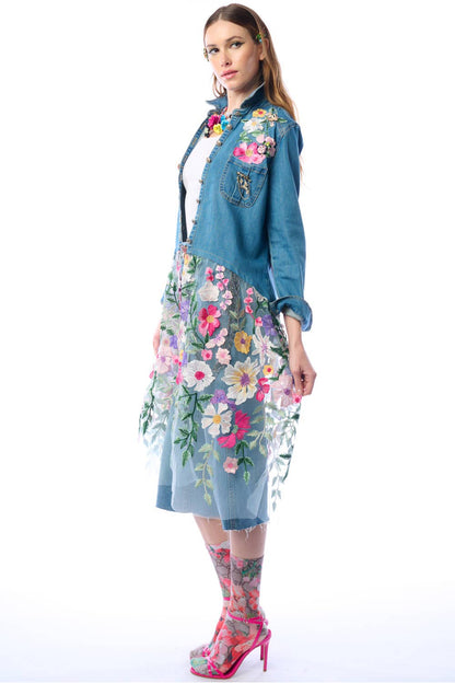 Aratta Celine Maxi Shirt | Floral Button Down | Floral Shirt Dress