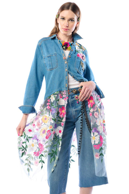 Aratta Celine Maxi Shirt | Floral Button Down | Floral Shirt Dress