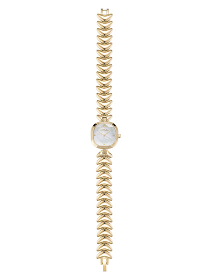 Ettika Metal Moderna Bracelet Watch in Gold