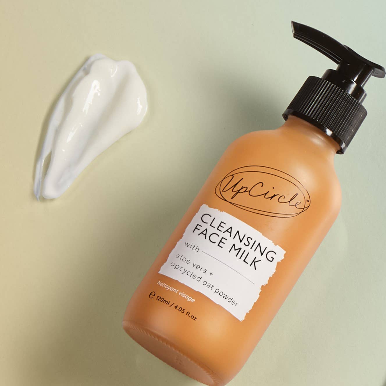 UpCircle Eco Cleansing Face Milk with Aloe Vera + upcycled Oat Powder 4.05 oz