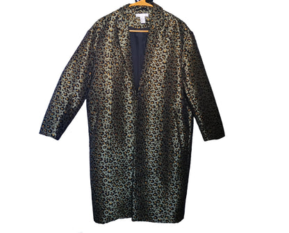 Preloved H&M 50s Inspired Animal Print Coat Size 8