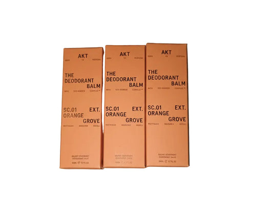 AKT Deodorant Balm SC.01 Orange Grove - aluminum-free - vegan 3 x 50 ml