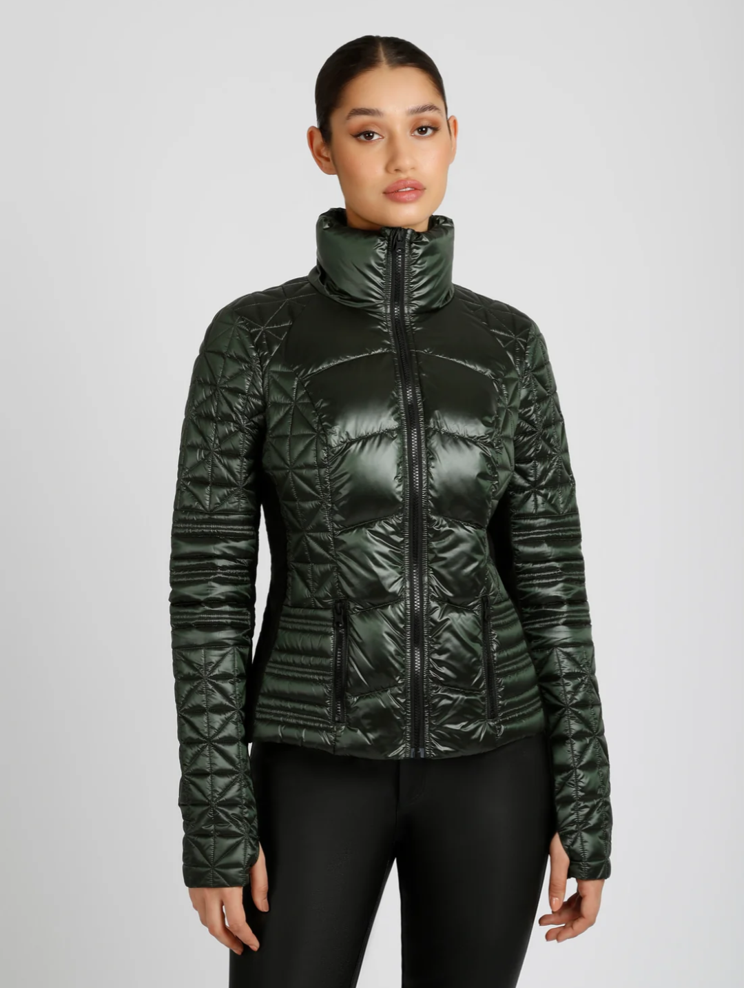 Blanc Noir Lightweight Down Filled Packable Puffer Jacket