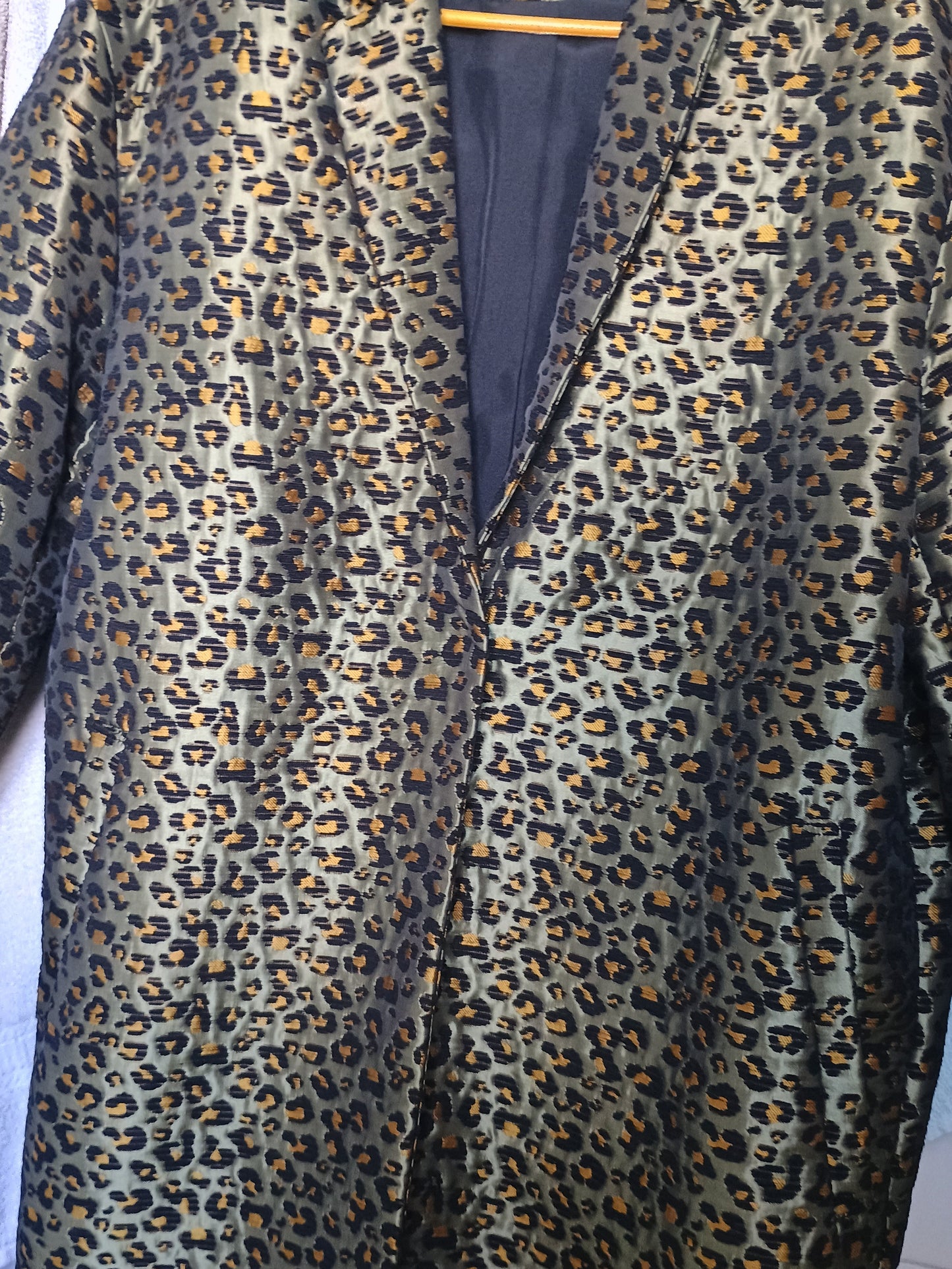 Preloved H&M 50s Inspired Animal Print Coat Size 8
