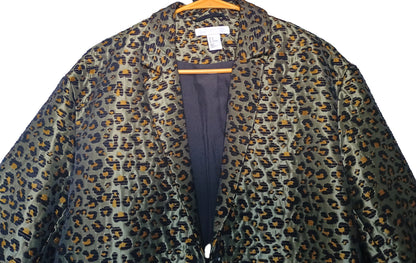 Preloved H&M 50s Inspired Animal Print Coat Size 8
