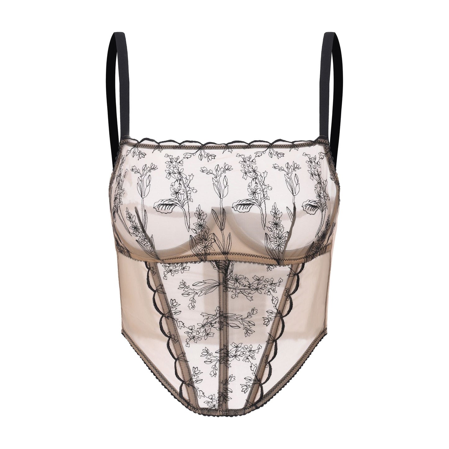 Amour D'agnette The Kim Embroidery Bustier